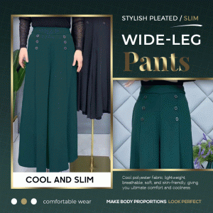 47% OFF - [Cool and Slim] Stylish Pleated Wide-leg Pants